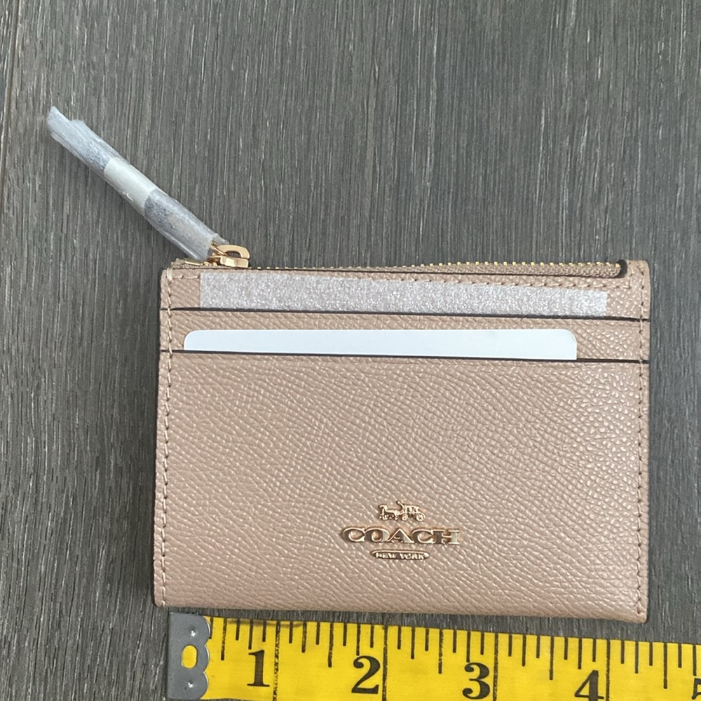 Coach Tan Card Holder Wallet - Picture 5 of 9